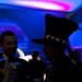 A guest wears a Mad Hatter top hat on Saturday. Daniel Brenner I AnnArbor.com